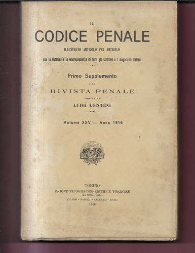 Luigi lucchini 1916 codice - 1916,