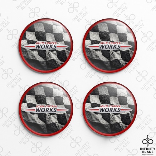Mini cooper emblema - 4x,