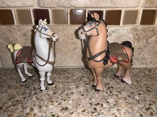 Disney Tangled The Series Fidella Maximus Horse 4” Figure PVC Cake Toppers #0988