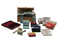 lotto barbiere lamette rasoio gillette blades razor sapone pal fan scatola