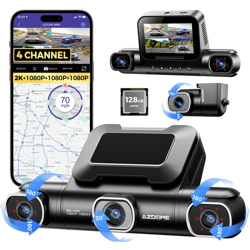 Azdome 4ch dash - dash, 360