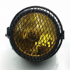 Black Amber Retro Motorcycle