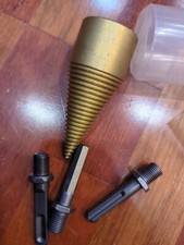 4 punte per trapano per legna da ardere torsione resistente spaccalegna cacciavite a cono 