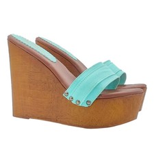 Zeppe smeraldo sandali scarpe