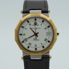 BAUME & MERCIER RIVIERA, 18k E ACCIAIO 35 mm Bellissimo!