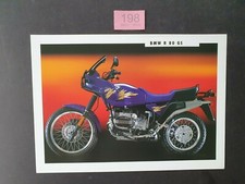  BMW R 80 GS BROCHURE MOTO DOUBLE FACE SPEC AL POSTERIORE ORIGINALE