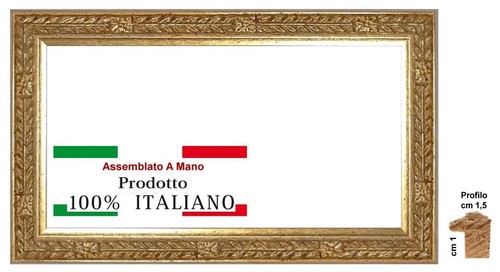 Cornice legno oro con - cornice,