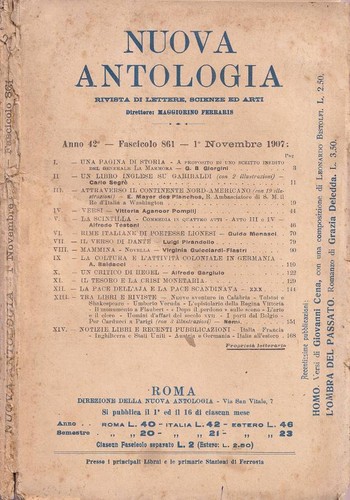 Nuova antologia anno 42 - antologia,,