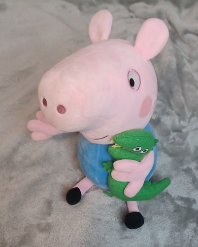 George peppa pig - pig, holding