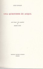 L.Cavallo una questione di acqua 7 disegni 2 acqueforti Mario Nuti Michaud 1967