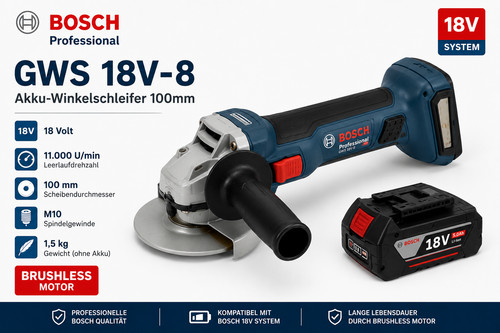 Bosch professional gws 18v - professional,