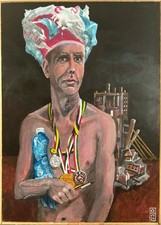 Dipinto A Mano Acrilico 