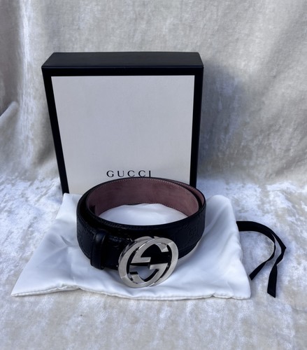 Cintura gucci nera firmata - firmata,
