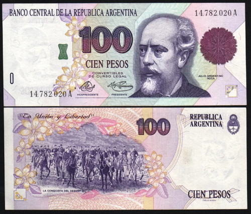 Argentina 100 pesos 345 nd - pesos,