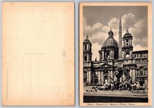 Cartolina d'epoca ROMA Piazza