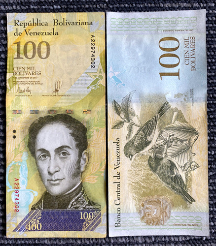 Venezuela 100 000 bolivar 2017 - 100,000,