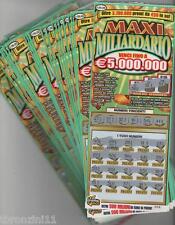 GRATTA E VINCI - MILIARDARIO - VECCHIA VERSIONE VERDE - 20 EURO - NON VINCENTE