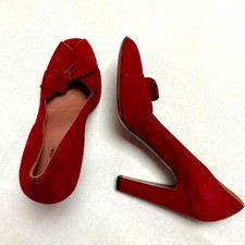 Alaia anni '40 vintage film noir replica tacchi camoscio Italia 41/10