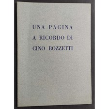 Una Pagina a Ricordo di Cino