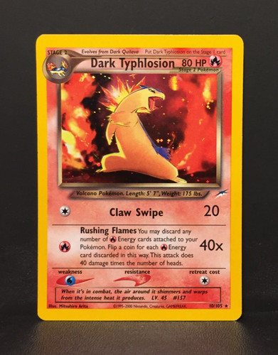 Dark typhlosion holo neo - typhlosion,