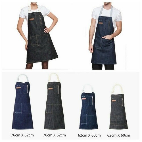 Grembiule donna uomo denim - , con