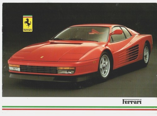 Ferrari range 1985 - range, brochure
