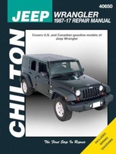 Jeep Wrangler ('87-'17) (Chilton) by Haynes Publishing 9781620923