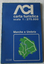 Marche Umbria ACI Cartina Geografica  scala 1: 20000 Pianta Vintage __WW