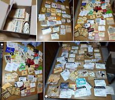 UNA SCATOLA DI  ETICHETTE VINTAGE NUOVE E USATE DA VINO X HOBBY IMBOTTIGLIAMENTO