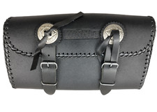 Borsa barilotto borsello moto custom tools bag pelle cuoio borsa porta attrezzi