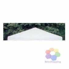 Top Di Ricambio Telo Di Copertura Per Gazebo In Legno  E Ferro 3x4 Bianco