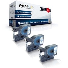 3x Sostituzione Nastri per Dymo 45014 12mm X 7m Unità - Easy Stampa Serie