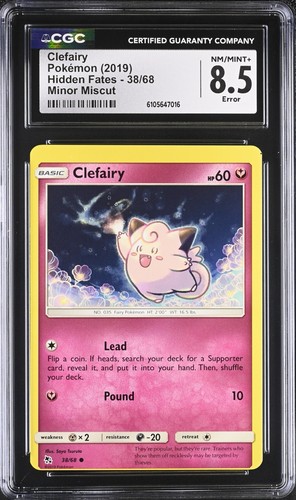 Pokemon card cgc clefairy - pokemon, 8.5