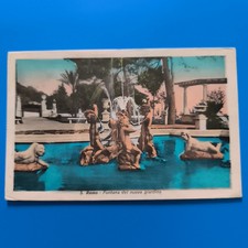 S. REMO FONTANA DEL NUOVO GIARDINO CON TIMBRO E FRANCOBOLLO – CARTOLINA VINTAGE 