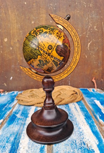 Mappamondo legno globo - mappamondo,
