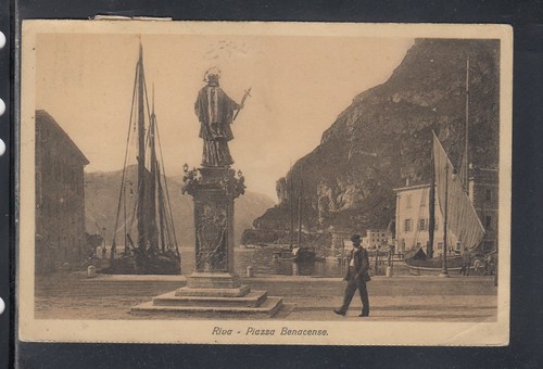 Cartolina riva trento piazza - cartolina,