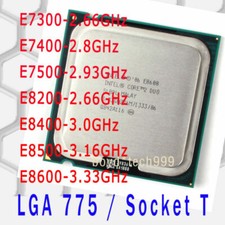 Processore CPU Intel Core 2 Duo E7300 E7400 E7500 E8200 E8400 E8500 E8600 LGA 775