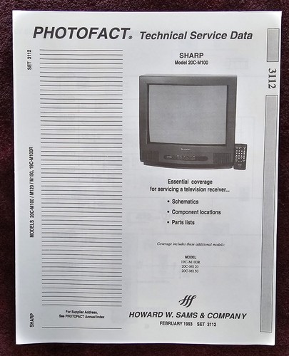 Sam photofact 3112 manuale - photofact,