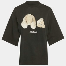 Maglia nera con stampa Teddy