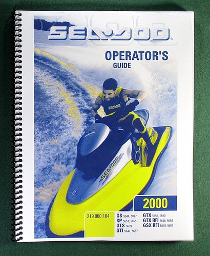 2000 seadoo operator s - seadoo, xp