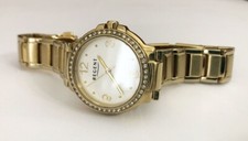 OROLOGIO REGENT DORATO CON STRASS FUNZIONANTE - CINTURINO ACCIAIO - QUARZO