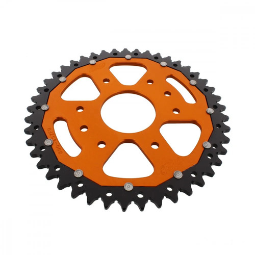 Kettenrad alu orange - orange, 45-zähne