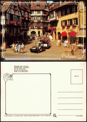 Cpa kolmar colmar rue - kolmar,