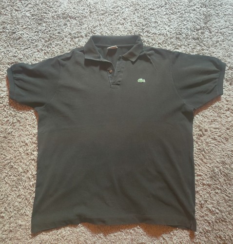 Polo lacoste nera maniche - polo,