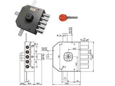 SERRATURA QUINTUPLICE DA
