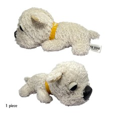 Peluche pupazzo morbido maltese The Dog collezione artista vintage giocattoli 2003