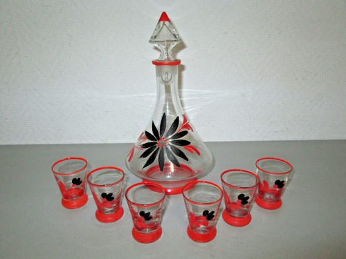 Caraffa vetro con - con, +