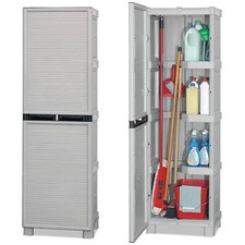 Armadio Resina Portascope Il Più Forte Pvc Esterno 50x172x39 Porta Scope Scopa