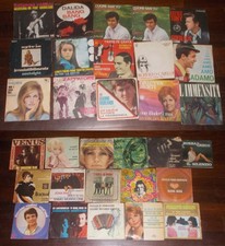 LOTTO 31 DISCHI IN VINILE 45 GIRI 7" ANNI 60-70 DALIDA MORANDI RANIERI CASELLI