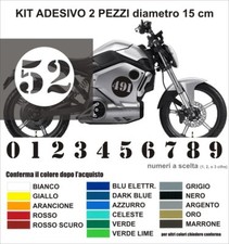 Coppia adesivi numero